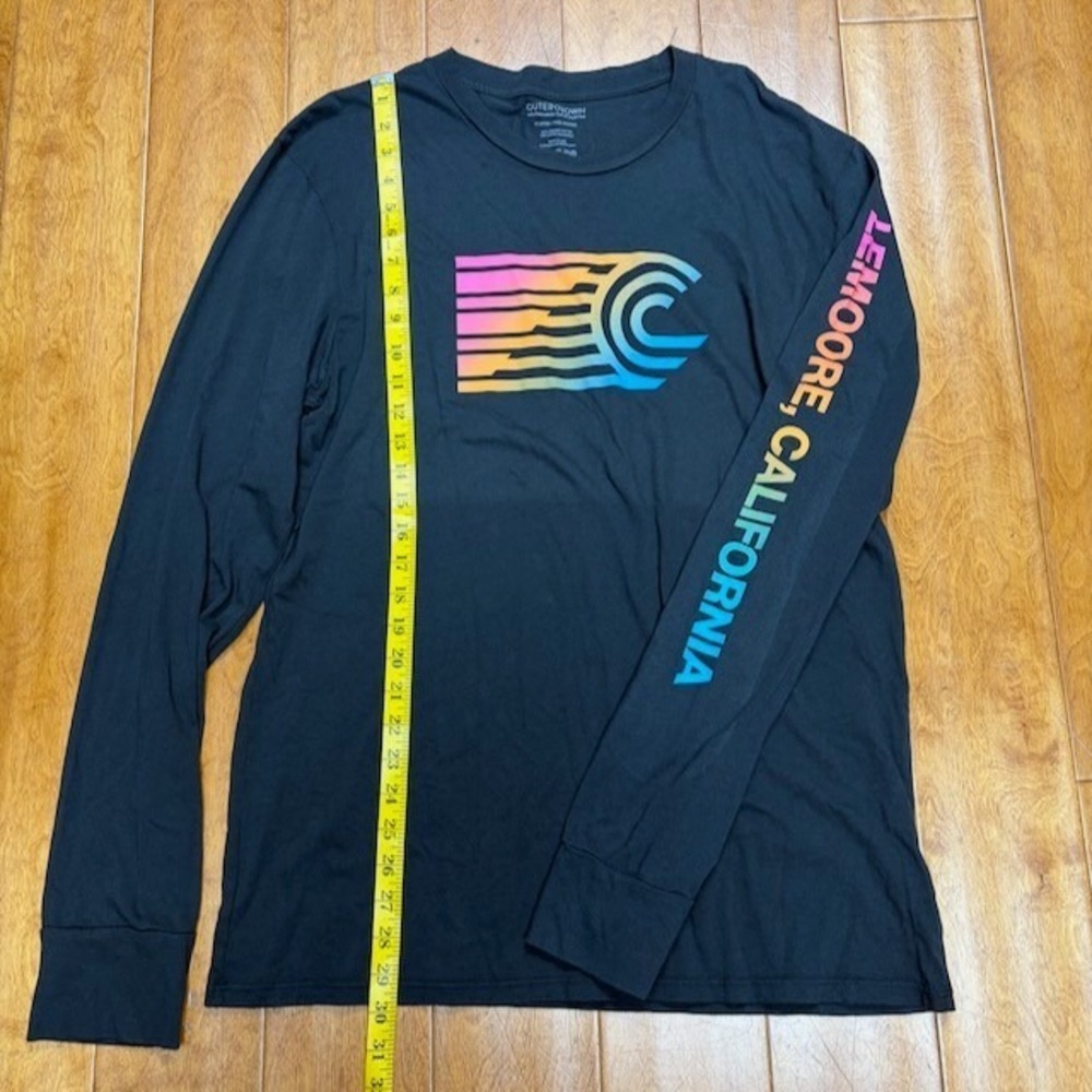Outerknown Mens Long Sleeve Organic Cotton Shirt Size XL Logo Surf Beach Casual - Picture 3 of 8
